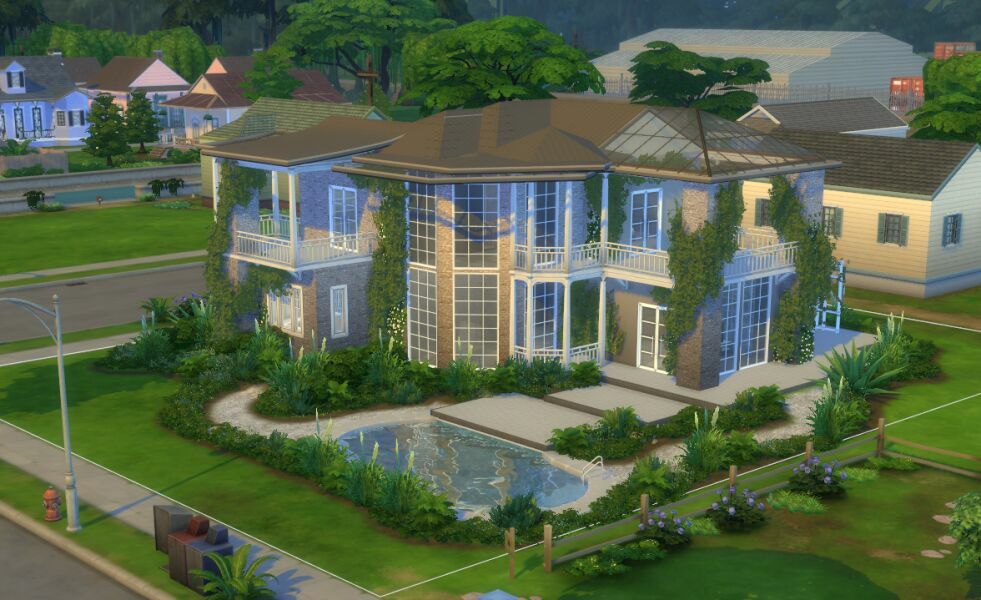 sims 4 cc 12 rockwood home shell 2