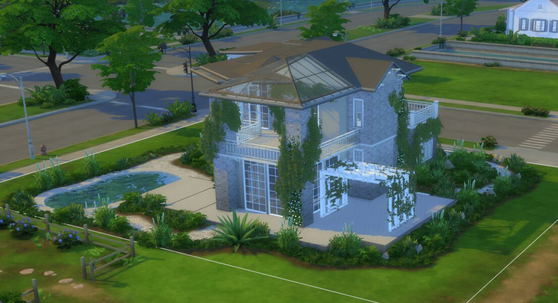 sims 4 cc 12 rockwood home shell 3