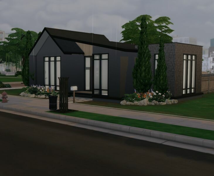 sims 4 cc 12 sentinel lane home basegame shell 2