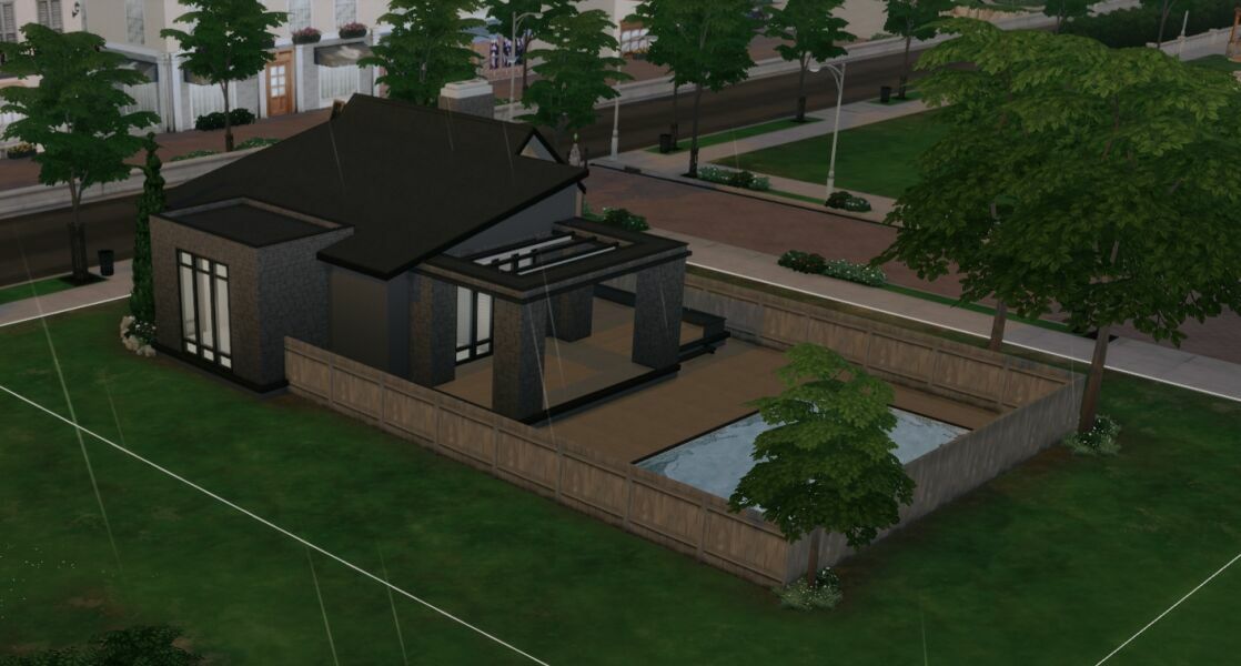 sims 4 cc 12 sentinel lane home basegame shell 4