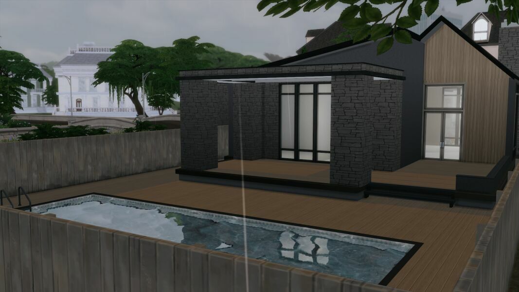 sims 4 cc 12 sentinel lane home basegame shell 6