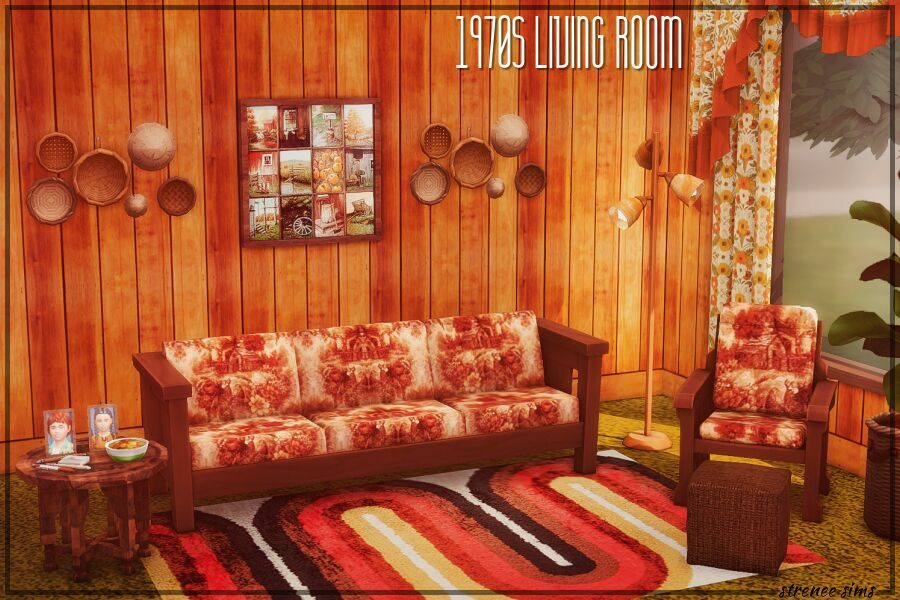 1970S Living Room Sims 4 CC