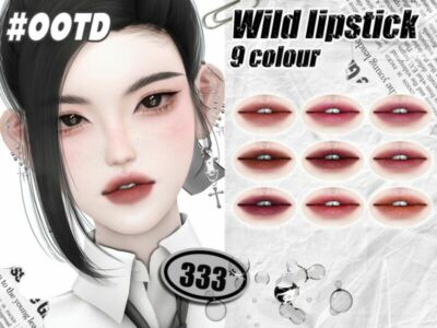 333-Wild Lipstick By Asan333 Sims 4 CC