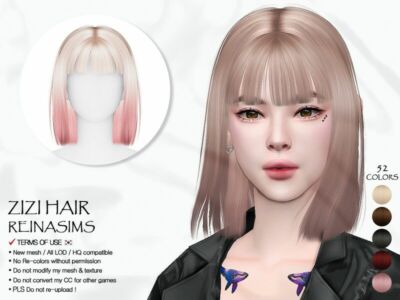 83 Zizi Hair Sims 4 CC