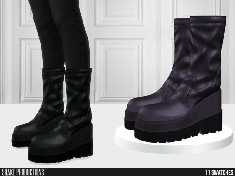 848 – Leather Boots By Shakeproductions Sims 4 CC