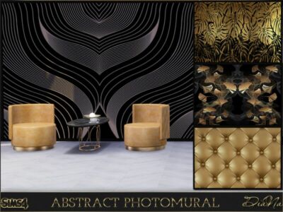 Abstract Photomural 4×3 By Dianasims Sims 4 CC