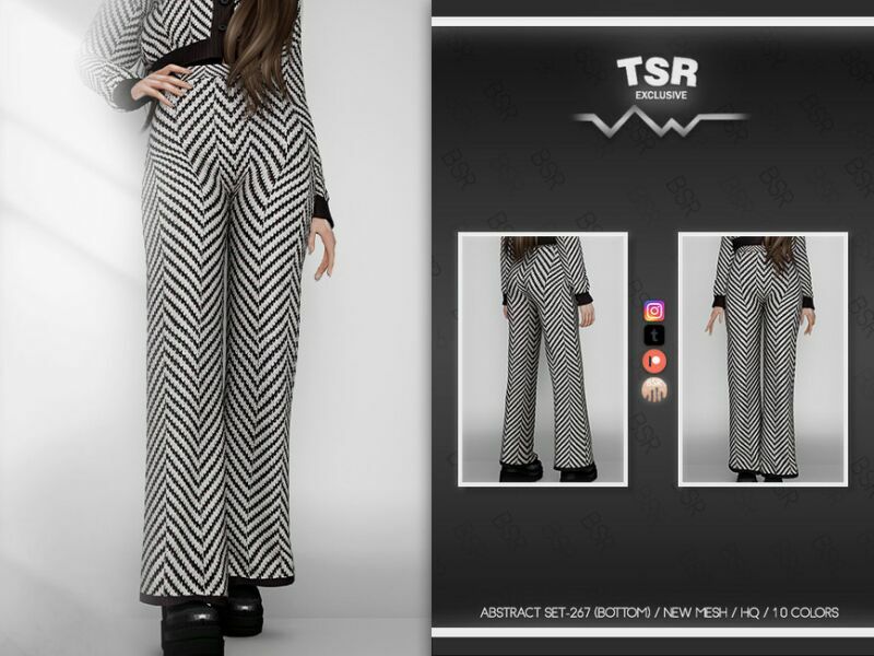 Abstract SET-267 (Bottom) BD797 By Busra-Tr Sims 4 CC