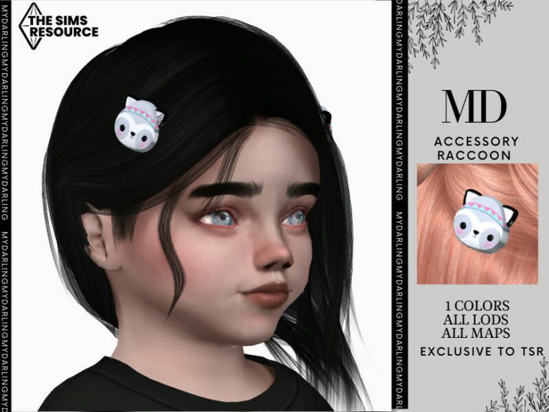 Accessory Raccoon Hair Toddler By Mydarling20 Sims 4 CC