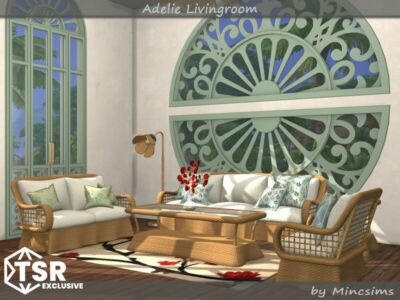 Adelie Livingroom Sims 4 CC