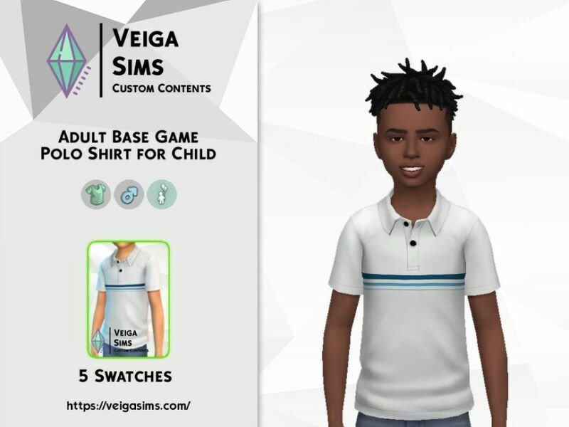 sims 4 cc adult bg polo shirt for child 2