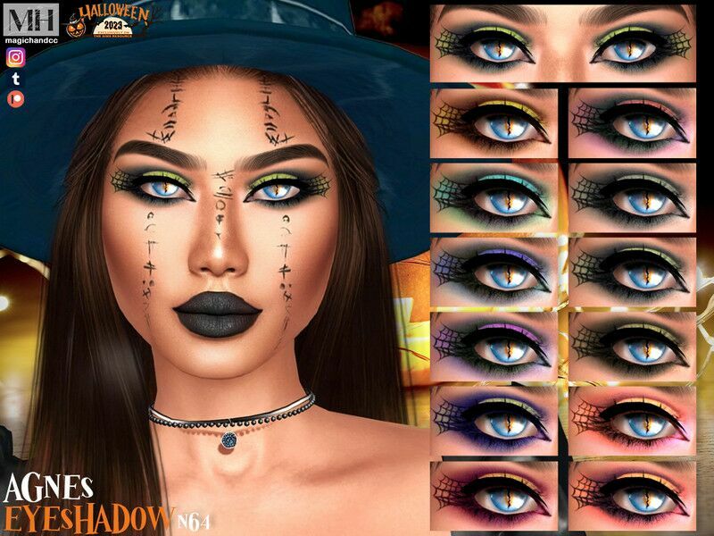 Agnes Eyeshadow N64 Sims 4 CC