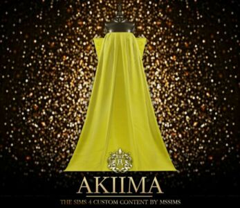 Akiima Gown By Mssims Sims 4 CC