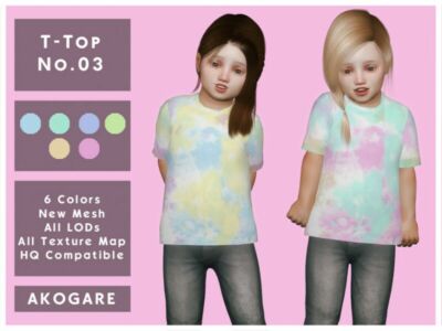 Akogare T-Top NO.03 By _Akogare_ Sims 4 CC