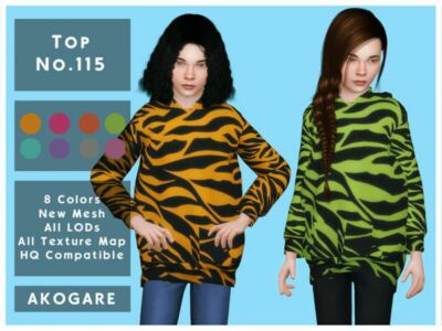 Akogare TOP NO.115 By _Akogare_ Sims 4 CC