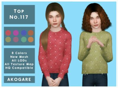 Akogare TOP NO.117 By _Akogare_ Sims 4 CC