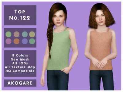 Akogare TOP NO.122 By _Akogare_ Sims 4 CC