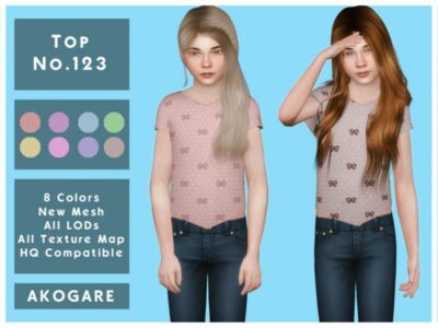 Akogare TOP NO.123 By _Akogare_ Sims 4 CC