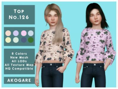 Akogare TOP NO.126 By _Akogare_ Sims 4 CC