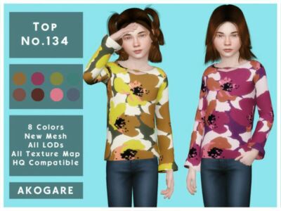 Akogare TOP NO.134 By _Akogare_ Sims 4 CC