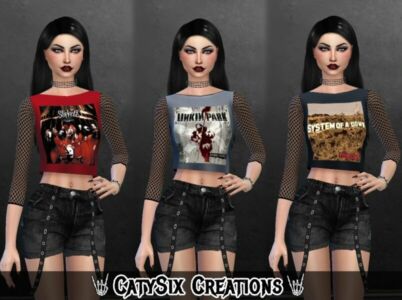 Albums Tops Bands V2 By Catysix Sims 4 CC