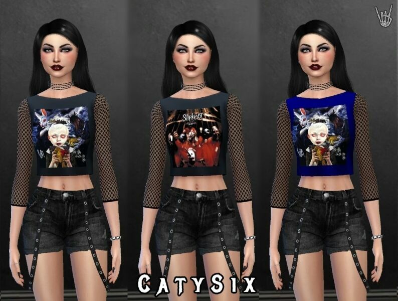 sims 4 cc albums tops bands v2 by catysix 2