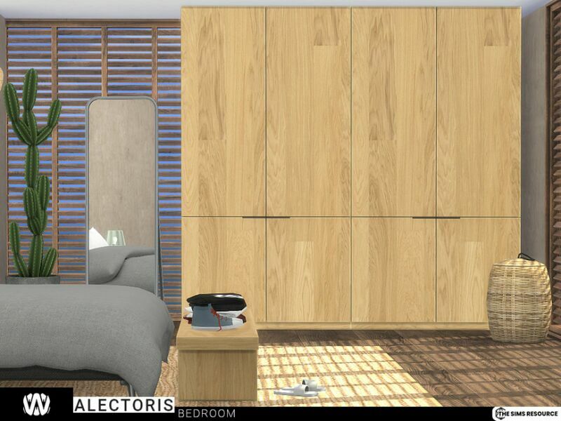 sims 4 cc alectoris bedroom by wondymoon 3