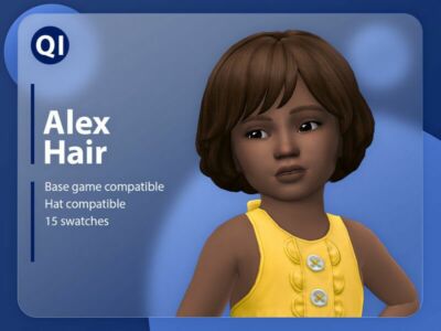 Alex Hair By Qicc Sims 4 CC