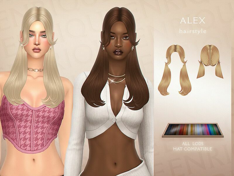 Alex Hairstyle By Enriques4 Sims 4 CC