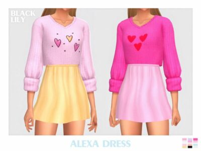 Alexa Dress Sims 4 CC