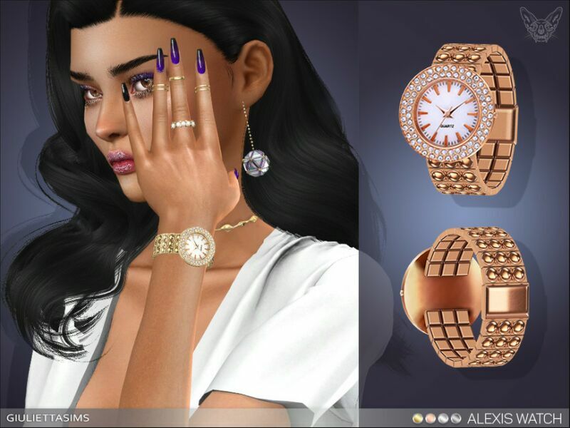 Alexis Watch By Feyona Sims 4 CC