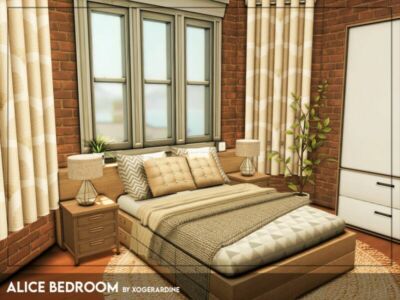 Alice Bedroom (TSR Only CC) By Xogerardine Sims 4 CC