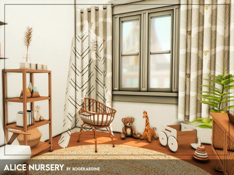 Alice Nursery (TSR Only CC) By Xogerardine Sims 4 CC