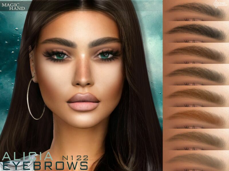 Alicia Eyebrows N122 By Magichand Sims 4 CC