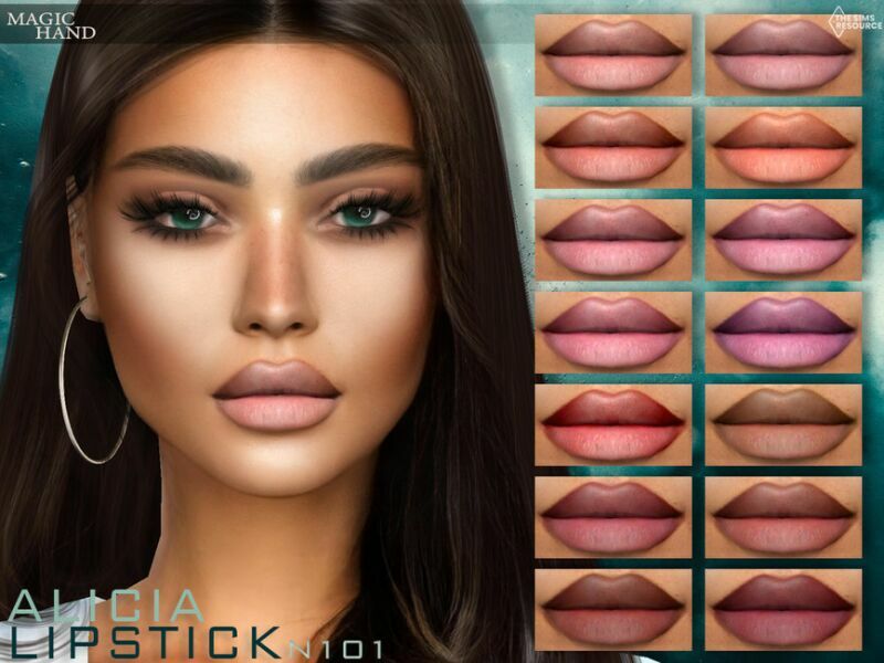 Alicia Lipstick N101 By Magichand Sims 4 CC