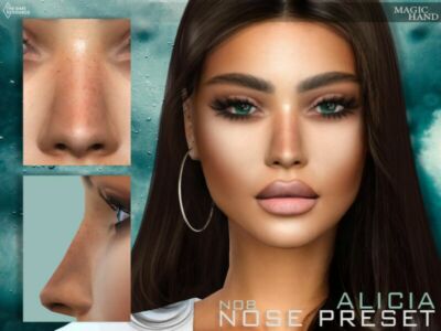 Alicia Nose Preset N08 By Magichand Sims 4 CC