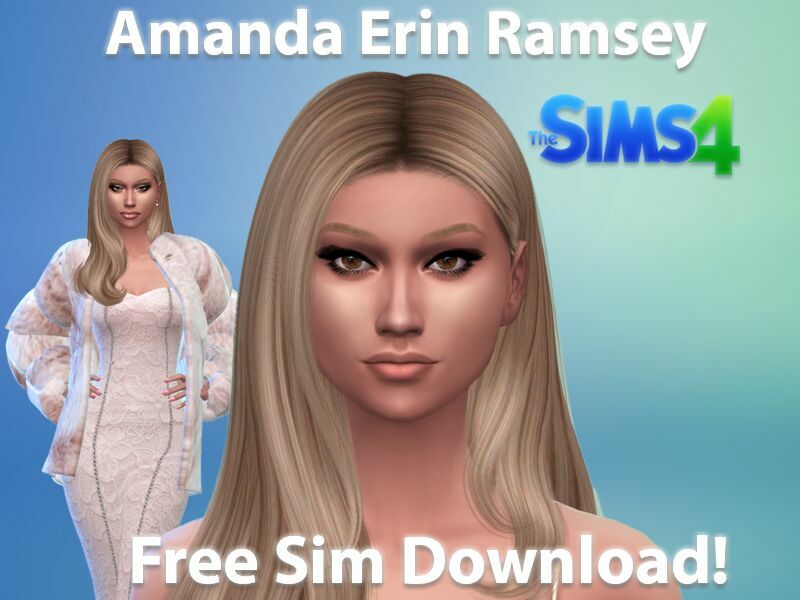 Amanda Erin Ramsey Free SIM Download By VTK Sims 4 CC