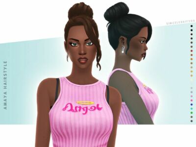 Amaya Hairstyle Sims 4 CC