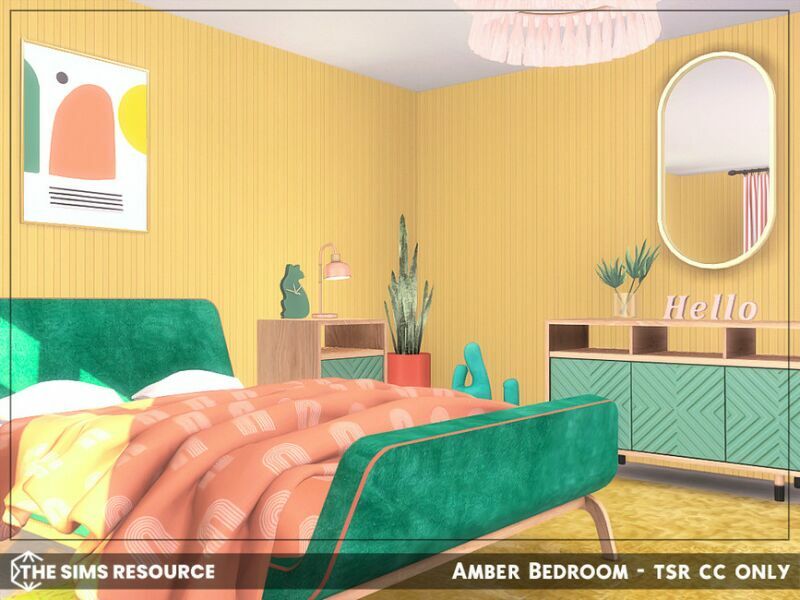 sims 4 cc amber bedroom tsr cc only by sharon337 5