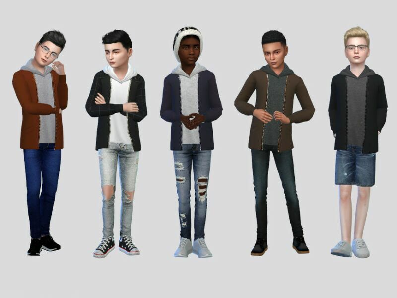 Ambrose Hoodie Jacket Boys By Mclaynesims Sims 4 CC