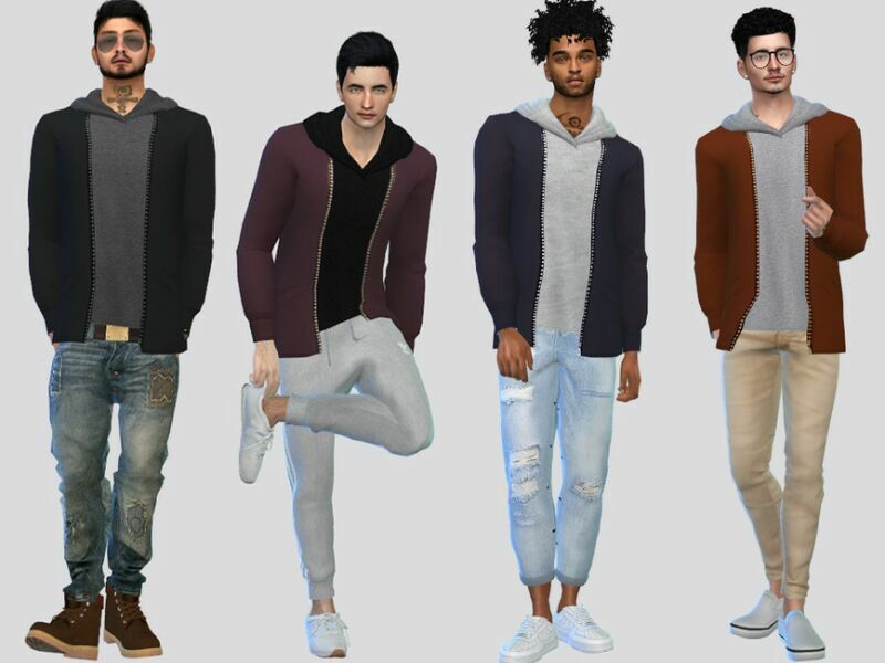 Ambrose Hoodie Jacket By Mclaynesims Sims 4 CC Download