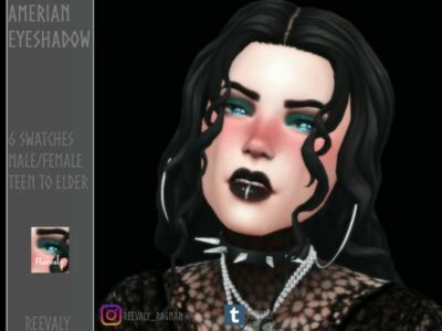 Amerian Eyeshadow By Reevaly Sims 4 CC