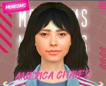 America Chavez By Monosims Sims 4 CC