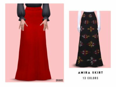 Amira Skirt By Oranostr Sims 4 CC