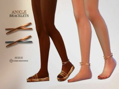 Ankle Bracelets (Left Side) By Suzue Sims 4 CC