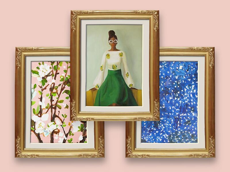 Anthropologie Paintings In Gold Frame By Simplisticsims4 Sims 4 CC