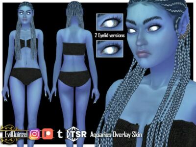 Aquarius Skin Overlay By Evilquinzel Sims 4 CC