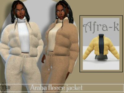 Araba Fleece Jacket By Akaysims Sims 4 CC