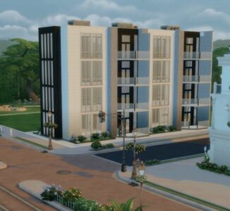 Arrow Point Apartments Sims 4 CC