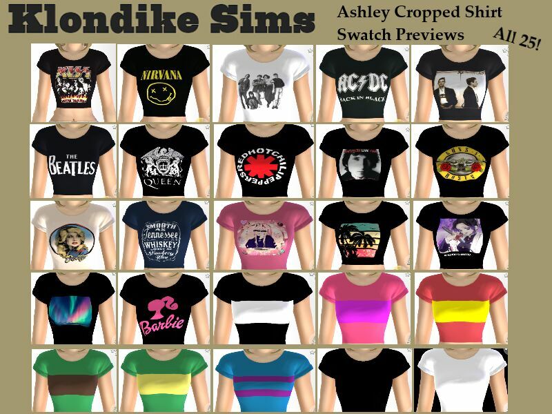 sims 4 cc ashley cropped shirts 2