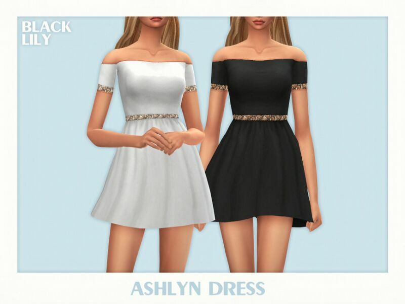 Ashlyn Dress Sims 4 CC